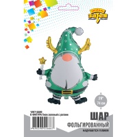 К ФИГУРА Гном зеленый с рогами