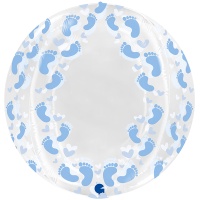 Г BUBBLE 19" Пяточки голубые