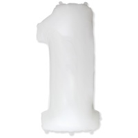 Ф ЦИФРА 1 40" White фольг