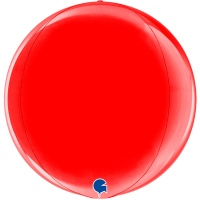 Г 3D СФЕРА Б/РИС 15" Металлик Red