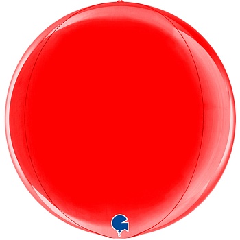 Г 3D СФЕРА Б/РИС 15" Металлик Red