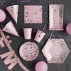 Тарелка Конфетти Party розовая 17см 6штG