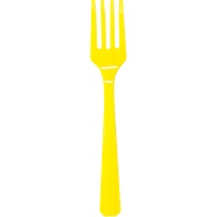 Вилка пласт Yellow Sunshine 20шт/A