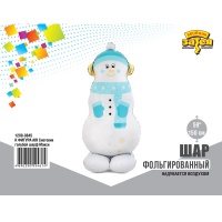 К ФИГУРА AIR Снеговик голубой шарф Макси