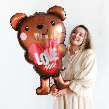 А ФИГУРА/P30 ILY Мишка сердце LOVE YOU