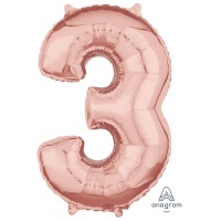 А ЦИФРА 3 26" Rose Gold