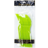 Вилка пласт Kiwi Green 20шт/A