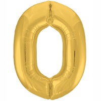 Р ЦИФРА 0 40" Металлик Gold