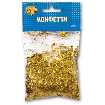 Конфетти Микс голограф золото 20гр/G