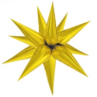 К 3D ЗВЕЗДА 25" Составная Gold
