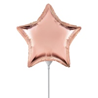 Ф Б/РИС 9" ЗВЕЗДА Металлик Rose Gold