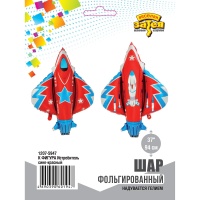 К ФИГУРА Истребитель сине-красный
