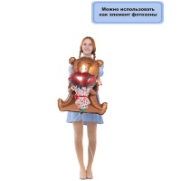 Б ФИГУРА Мишка с букетом роз