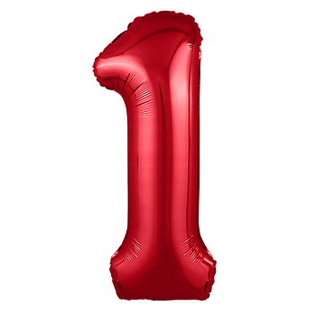 Р ЦИФРА 1 40" Металлик Red