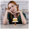 Свеча муз розовая/V