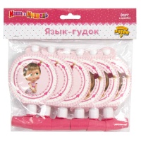 Язык-гудок с карт Маша Сердца 6шт/G