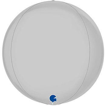 Г 3D СФЕРА Б/РИС 15" Сатин White