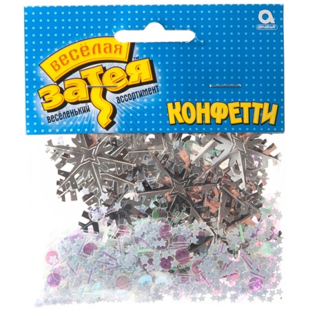 Конфетти Снежинки большие метал 14гр/А
