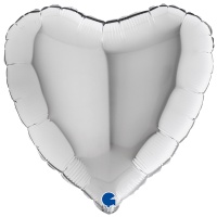 Г Б/РИС СЕРДЦЕ 18" Металлик Silver