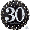 А 18" HB Sparkling Birthday 30 gold S55