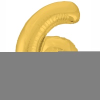 Р ЦИФРА 6 40" Металлик Gold