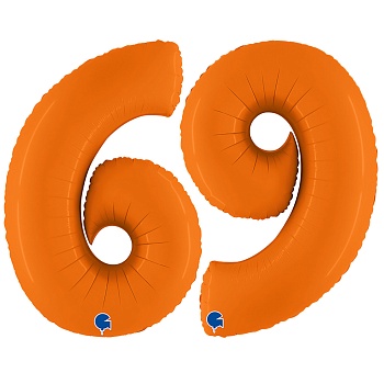 Г ЦИФРА 6/9 40" Пастель Orange