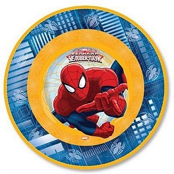 Тарелка бум Marvel Челов-Паук 17см 6шт/G