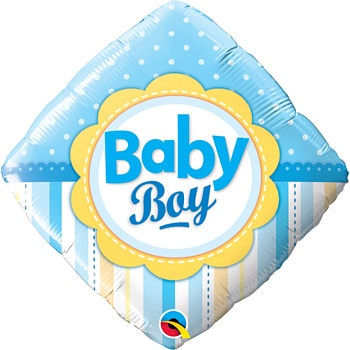 П 18" РОМБ BABY BOY Горошек Полоски