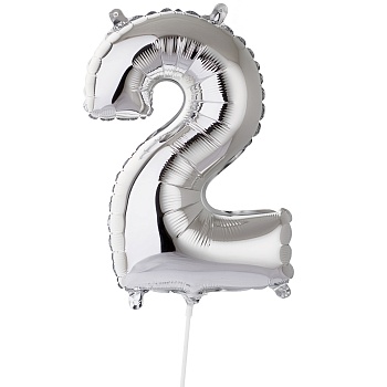 Ф ЦИФРА 2 16" Silver