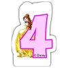 Свеча-цифра "4" Принцессы 6см/Р