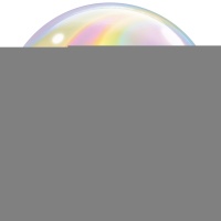 П BUBBLE 22" Узор радужный пастель/Q
