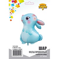 К ФИГУРА Заяц в профиль голубой