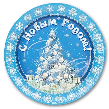 Тарелка бум С НГ Зимняя Сказка 23см 6штG
