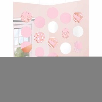 Гирлянда Круги RoseGold Blush 1,5м 5шт/A