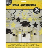 Спираль Выпускник Yellow 46-60см 30шт/A